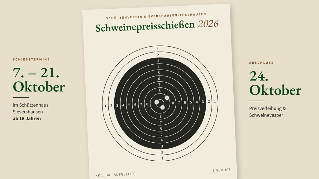 Titelbild von 'Schweineschießen 2026: Jeder, der mitschießt, gewinnt'